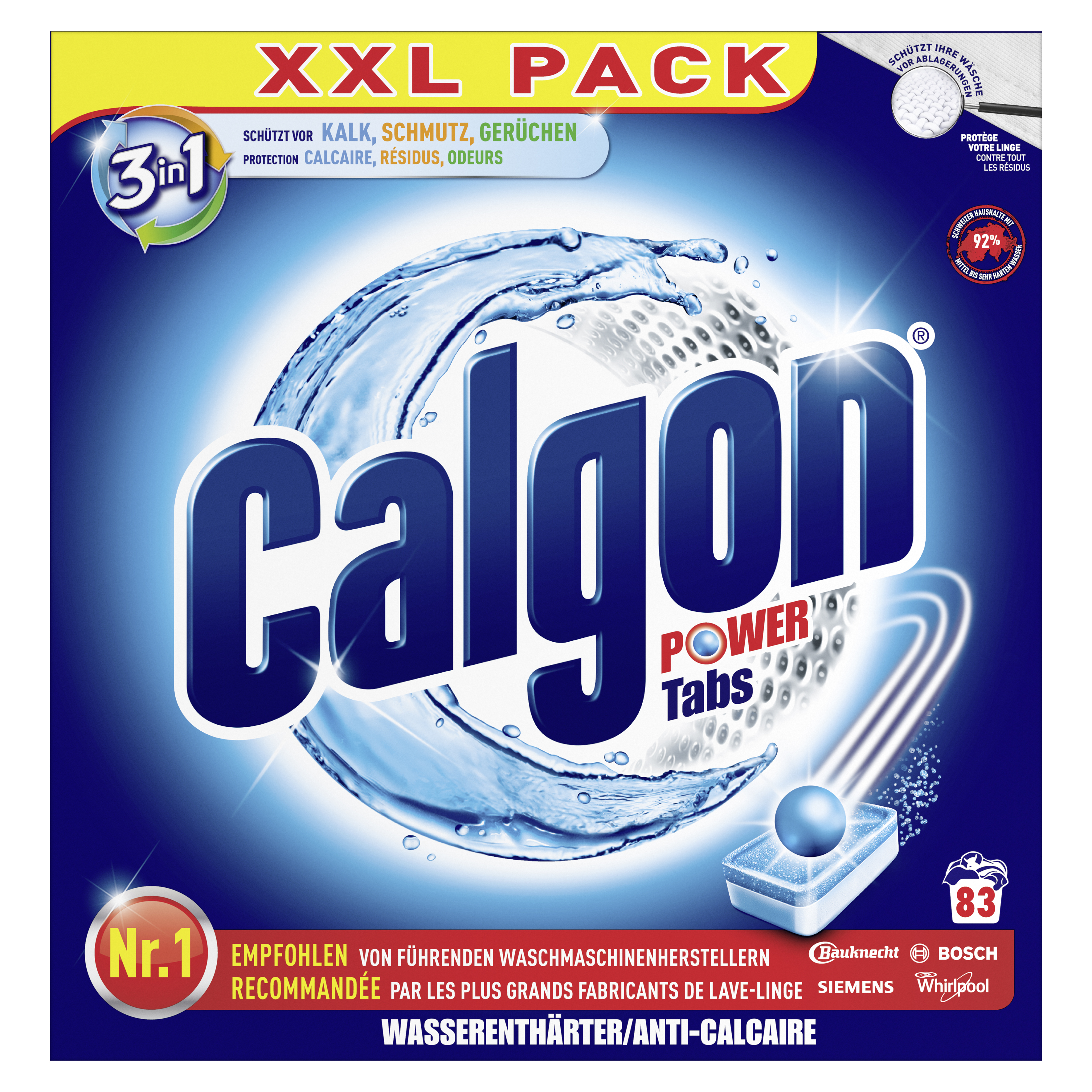 Calgon 3in1 Power Tabs 83er